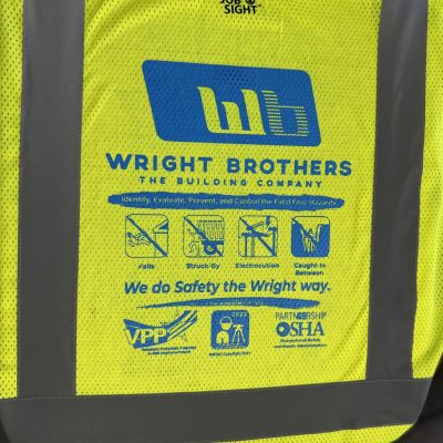 Custom screen printed safety vests at The Print Plug in Nampa