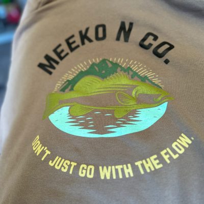 Custom screen printed sweatshirts for a local brand in Nampa, Idaho