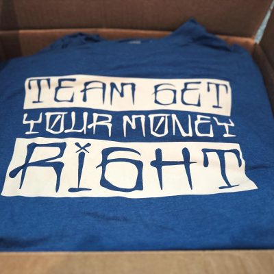 Custom graphic tee with screen printed design at The Print Plug near Boise