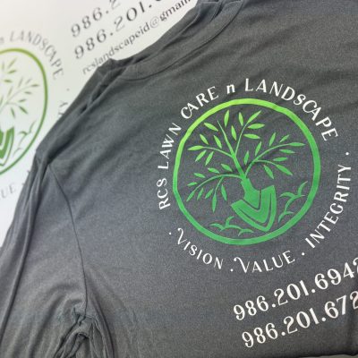 Custom gradient screen printed t-shirts in Nampa