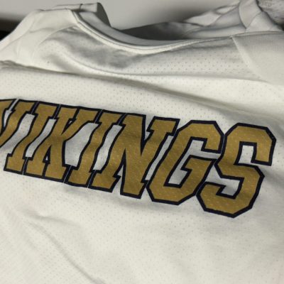 Custom printed two-color t-shirt for school