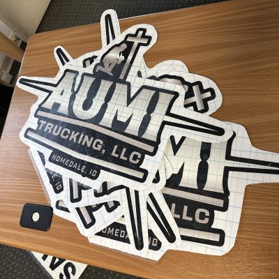 Bulk custom wall decals printed at The Print Plug