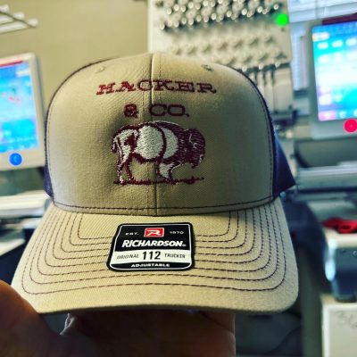 Custom embroidered baseball cap at The Print Plug in Nampa