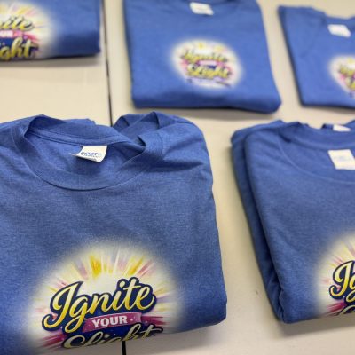 Custom printed DTF t-shirts