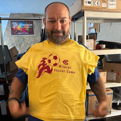 Personalized t-shirts for sports team