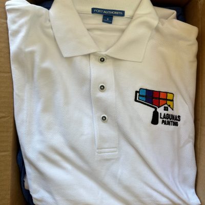 Custom embroidered work shirts with company logo