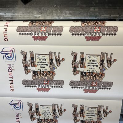 Printed custom HTV t-shirt transfers with full color