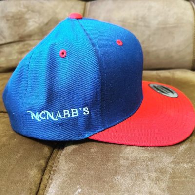 Baseball hat with side embroidery